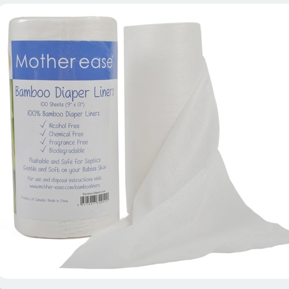 Mother ease Flushable Diaper Liners 150 Sheet Roll